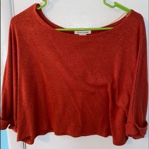 Red Cropped sweater